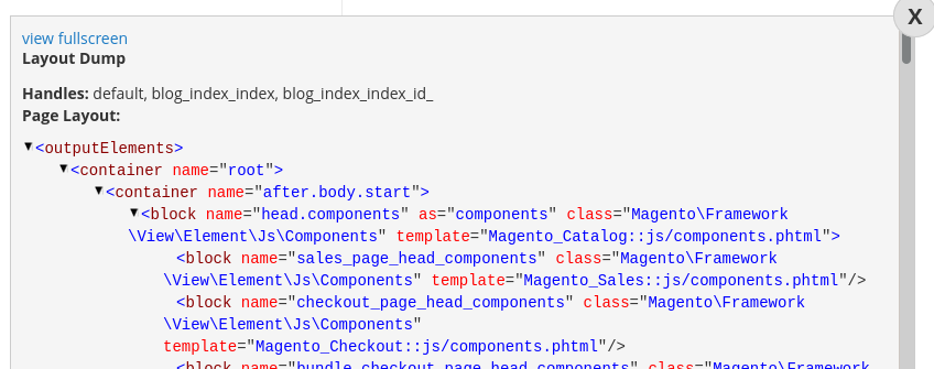 Отладка шаблона страницы